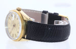 VTG Rolex Date Gold Shell 15505 34mm Champagne Stick Oyster Perpetual Watch