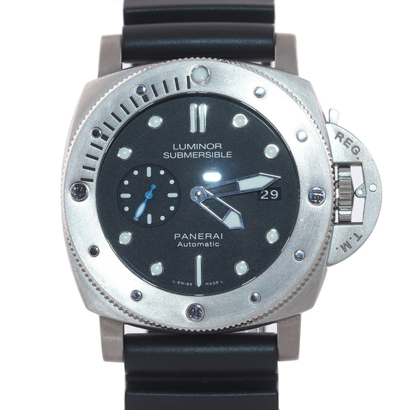 Panerai Luminor Submersible 1950 Titanium 47mm Automatic Date Watch PA