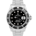 Rolex Submariner Date Black TRITINOVA Stainless Steel 40mm Oyster 16610 Watch