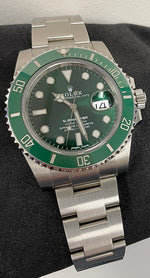 MINT 2018 Rolex HULK Submariner Date 116610 LV Green Ceramic Steel Watch B+P