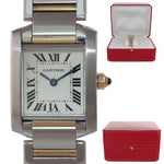 Ladies Cartier Tank Francaise Two Tone Roman Swiss Quartz Watch 2384 W51007Q4