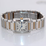 Ladies Cartier Tank Francaise Two Tone Roman Swiss Quartz Watch 2384 W51007Q4