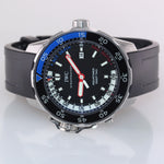 2015 PAPERS IWC Aquatimer Deep Two 3547-02 IW354702 Steel Black Blue 46mm Watch