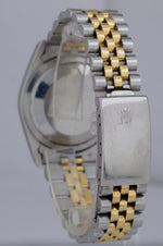 Rolex DateJust 36mm 18K Two-Tone Gold Stainless CREAM ROMAN Jubilee Watch 16233