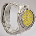 Breitling SuperOcean A17360 YELLOW Automatic 42mm Stainless Steel Date Watch