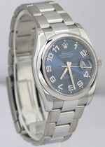PAPERS Rolex DateJust 36mm BLUE CONCENTRIC Steel RED ROULETTE 116200 BOX