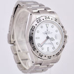 Rolex Explorer II White Stainless Steel Automatic 40mm Oyster Date Watch 16570
