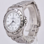 Rolex Explorer II White Stainless Steel Automatic 40mm Oyster Date Watch 16570