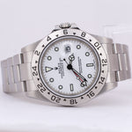 Rolex Explorer II White Stainless Steel Automatic 40mm Oyster Date Watch 16570