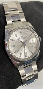 2020 Rolex DateJust 36 Silver 126200 Stainless Steel 36mm B+P Watch