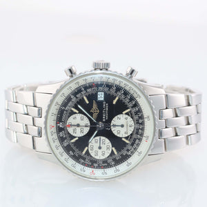 Breitling Old Navitimer II Chronograph Black Stick Steel 41.5mm A13022 Watch