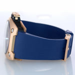 Wyler Geneve Code R GMT Date 200.2 Solid 18k Rose Gold Blue 44mm Automatic Watch