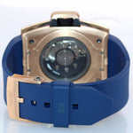 Wyler Geneve Code R GMT Date 200.2 Solid 18k Rose Gold Blue 44mm Automatic Watch