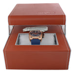 Wyler Geneve Code R GMT Date 200.2 Solid 18k Rose Gold Blue 44mm Automatic Watch