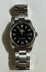 UNPOLISHED Rolex Explorer I Black 36mm Automatic Stainless Oyster Watch 14270