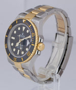 2021 Rolex Submariner Date 41mm Ceramic Two-Tone Gold Black Watch 126613 LN