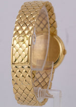 Patek Philippe Calatrava White DIAMOND 18K Yellow Gold 25mm Quartz Watch 4820