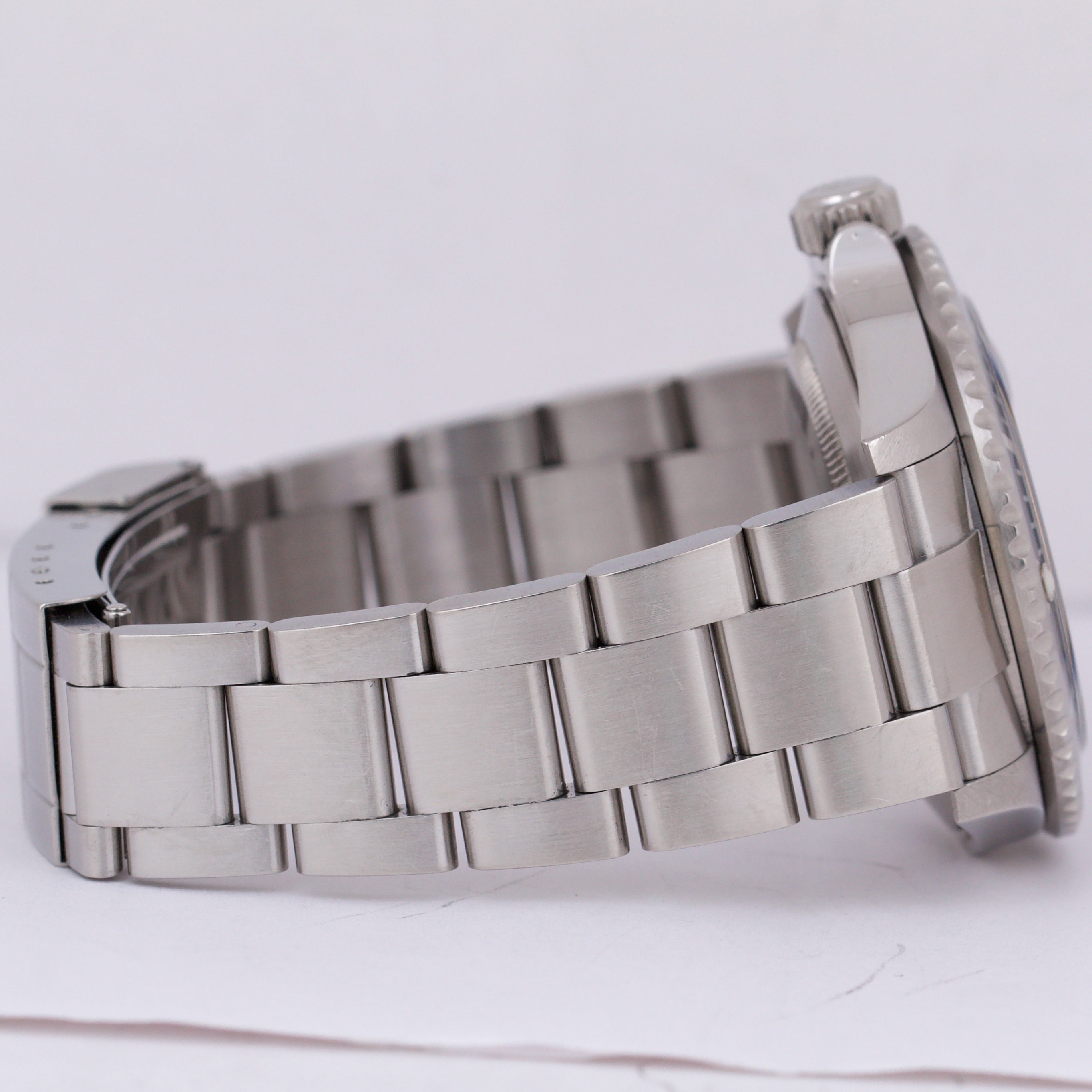 Rolex Submariner Date REHAUT 16610 T NO-HOLES Stainless Steel 40mm Oyster Watch