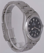 MINT Rolex Explorer I Black RSC 36mm 3-6-9 Stainless Steel Oyster Watch 114270