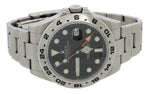 2017 Rolex Explorer II 42mm 216570 Black Orange Steel GMT Date Watch Box Papers