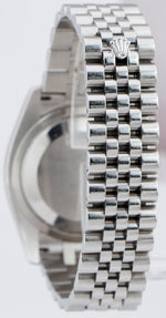 2009 Rolex DateJust 36mm DIAMOND White Gold Steel Jubilee Watch 116234 CARD