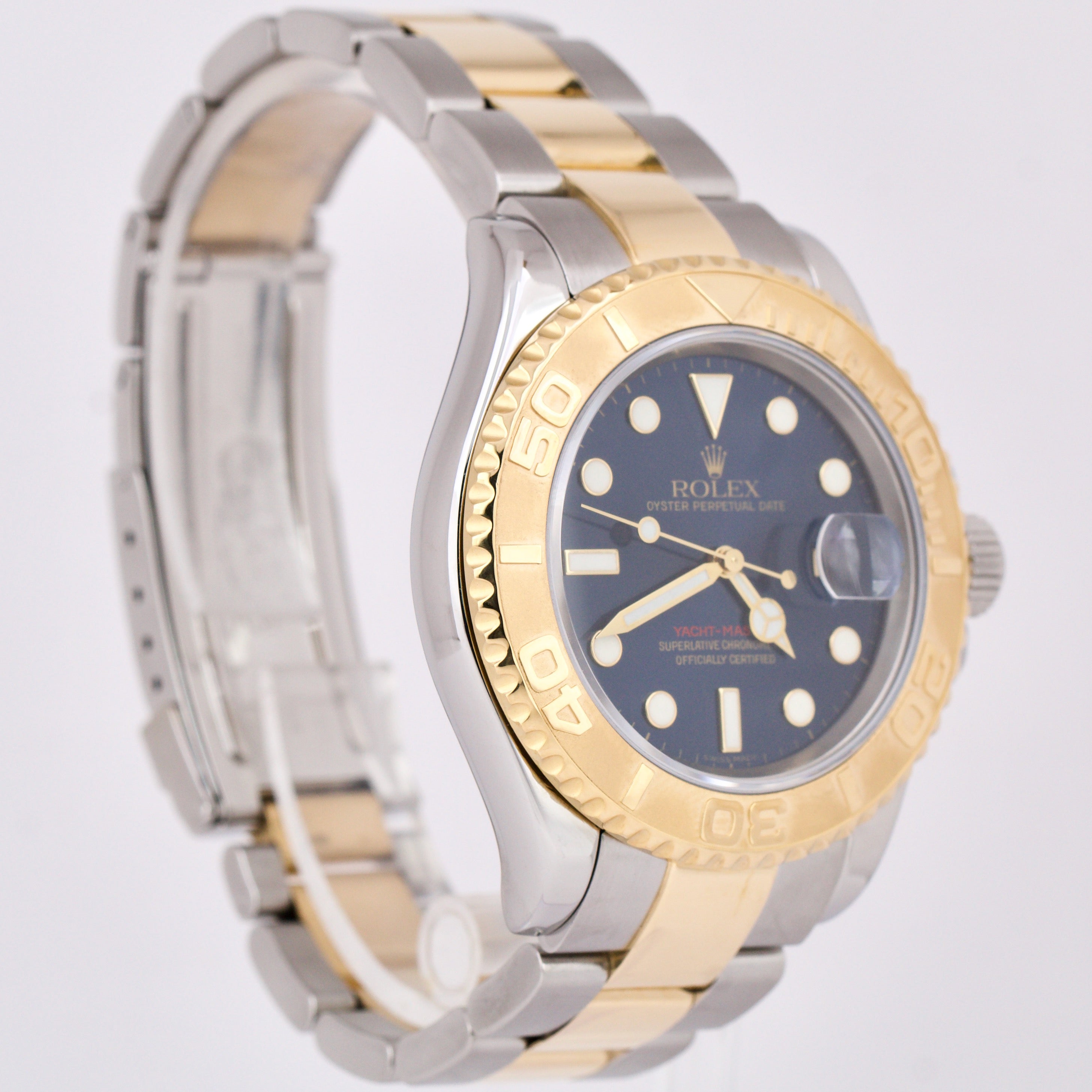 Rolex Steel and Yellow Gold Yacht-Master 40 Watch - Blue Dial