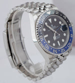 OCT 2022 Rolex GMT-Master II Batman Black Blue Jubilee 126710 BLNR 40mm Watch