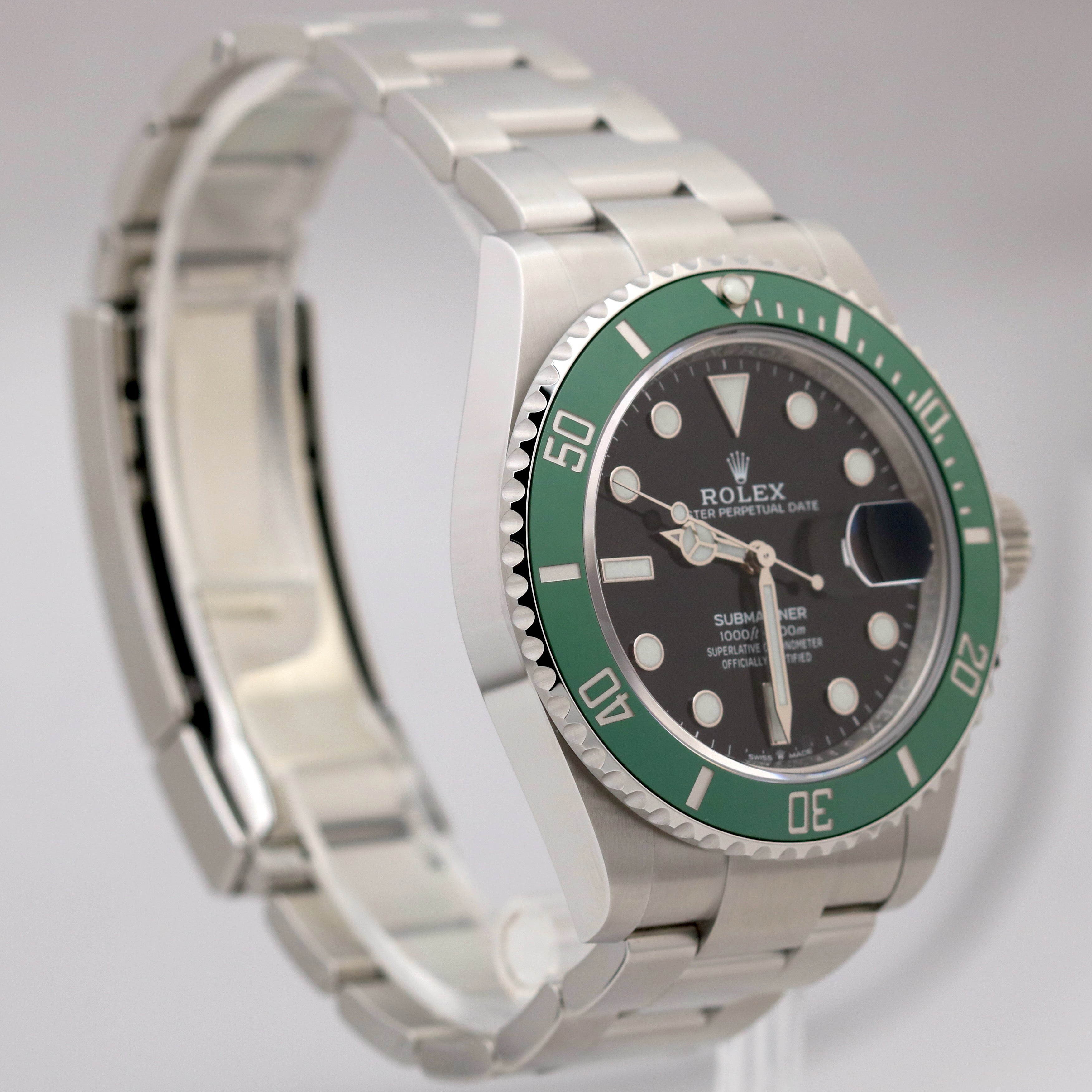 2023 NEW PAPERS Rolex Submariner Date GREEN KERMIT Ceramic 41mm 126610