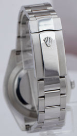 Rolex Datejust II Gray Black Roman Dial Steel 18K White Gold 116334 41MM Watch