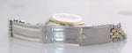 Rolex Oyster Perpetual 1005 Silver Dial 34mm 14k Yellow Gold Two Tone Watch