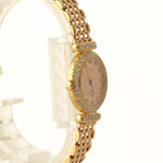 Ladies Baume & Mercier 18k Yellow Gold 20mm Diamond 16682 9 Quartz Dress Watch