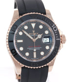 2022 Rolex Yacht-Master 126655 18k Everose  Gold 40mm Oysterflex Watch Box