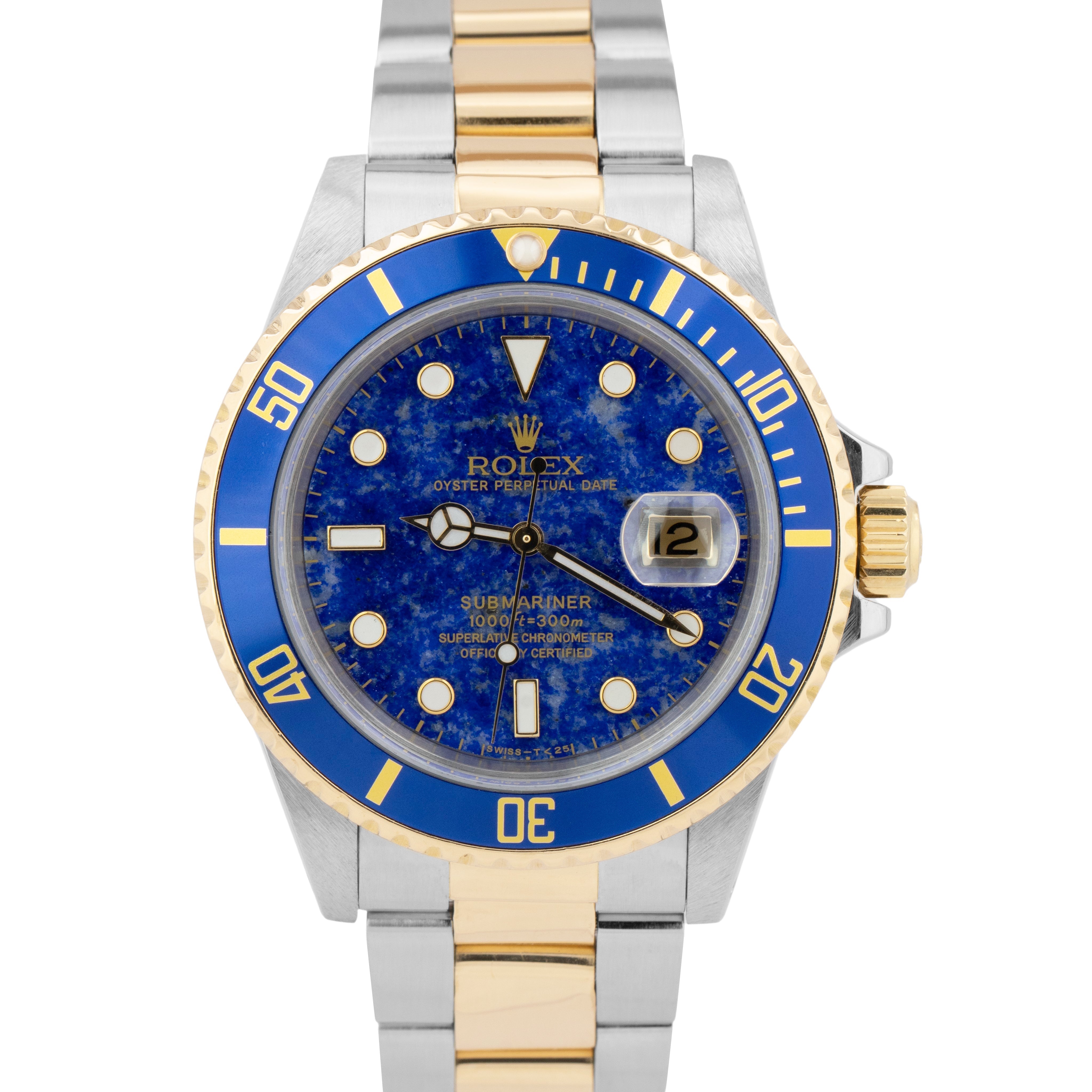 Submariner LAPIS BLUE Dial Two-Tone 18K Yellow Gold 40mm Steel
