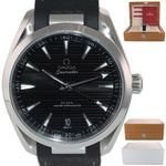 MINT 2018 Omega Seamaster Aqua Terra Black 220.12.41.21.01.001 Steel Date Watch