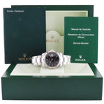 2008 MINT Rolex DateJust Turn-O-Graph 116264 Steel Black White Gold Fluted Watch