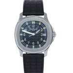 Patek Philippe Tritium Steel 5060 Aquanaut Black Rubber Tropical Strap Watch