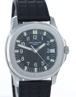 Patek Philippe Tritium Steel 5060 Aquanaut Black Rubber Tropical Strap Watch