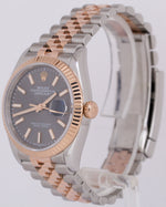 MINT Rolex DateJust 36 RHODIUM 18k Rose Gold Steel JUBILEE 36mm 126231 Watch