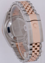 MINT Rolex DateJust 36 RHODIUM 18k Rose Gold Steel JUBILEE 36mm 126231 Watch