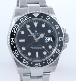 MINT Rolex GMT Master II 116710 Steel Ceramic 40mm Black Watch Box