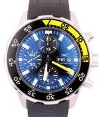 IWC Aquatimer Chronograph Black Yellow 44mm IW376702 3767 Auto Steel Dive Watch