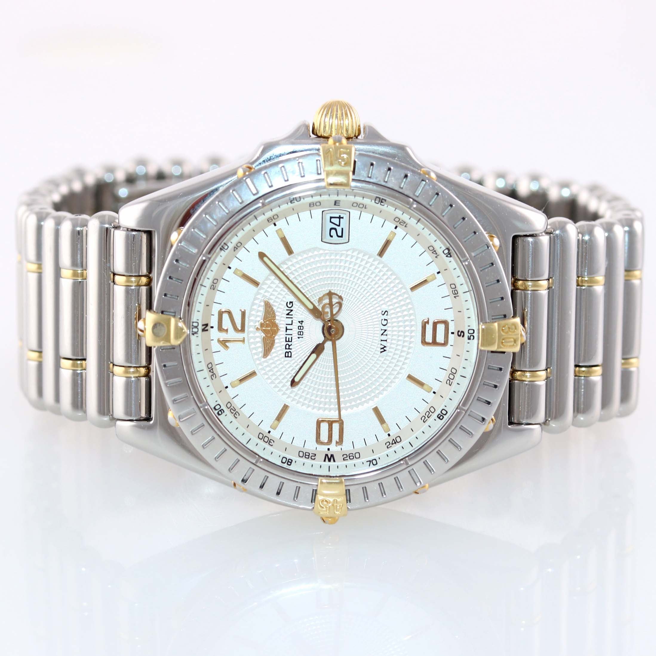 MINT Breitling Wings B10050 Bullet Bracelet Steel Gold Two Tone Automatic Watch