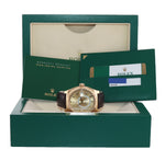 2018 BOX PAPERS Rolex Sky-Dweller 18K Gold 326138 42mm Champagne Leather watch