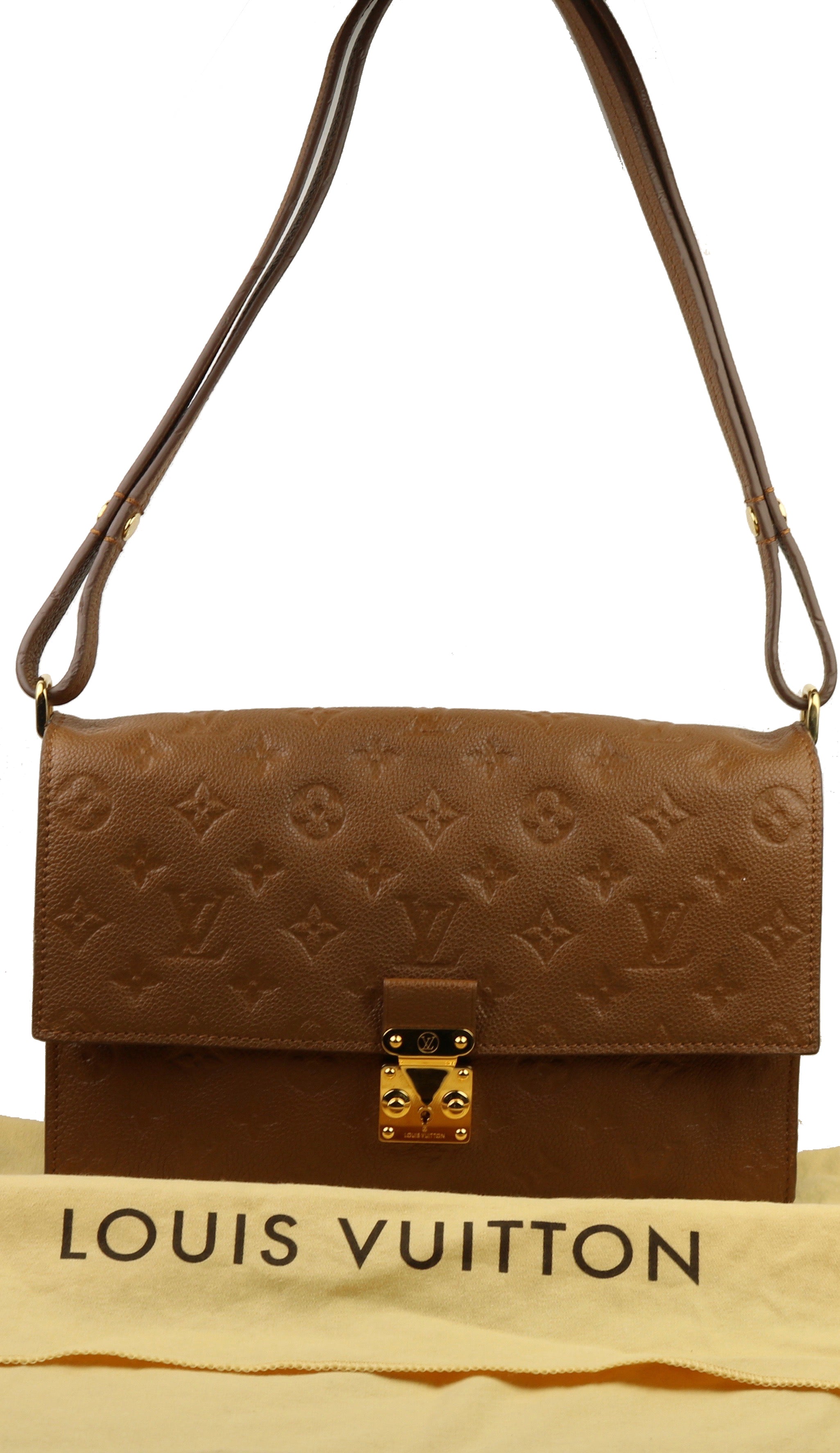 Louis Vuitton Monogram Shoulder Bag Brown