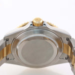 PAPERS 2004 Rolex Submariner 16613 Two Tone 18k Gold Blue SEL No Holes Watch