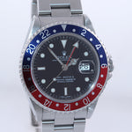 2013 RSC PAPERS Rolex GMT-Master 2 Pepsi Blue Red Steel 40mm 16710 Watch Box
