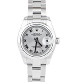MINT Ladies Rolex DateJust 26mm Silver Dial Stainless Steel Oyster Watch 179160
