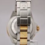 Rolex Submariner Date Two-Tone Gold Blue 40mm Stainless PAPERS Watch 16613 B+P