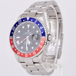 Rolex GMT-Master II PEPSI Red Blue ERROR STICK Steel Black NO HOLES 40mm 16710