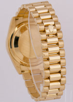 Rolex Day-Date President FAT BUCKLE White Roman 18K Gold REHAUT 36mm 118238 BOX